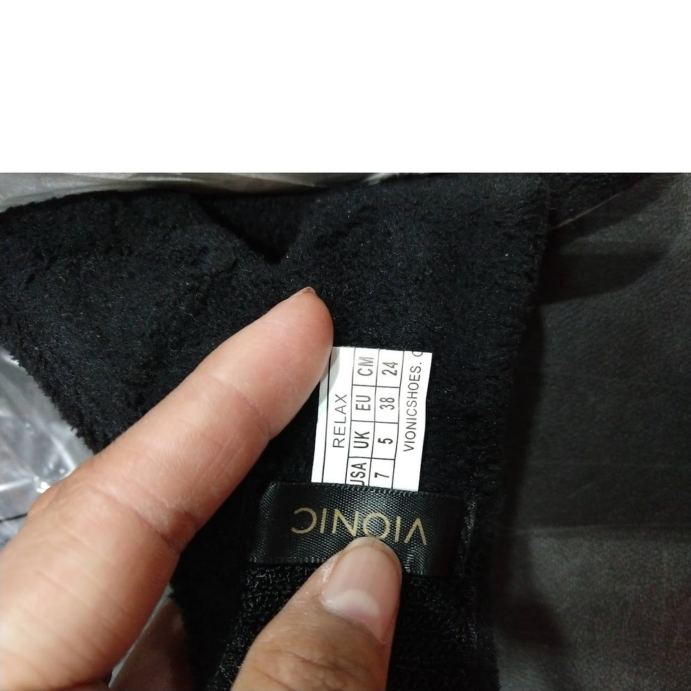 VIONIC Womens slippers Black 7 - Picture 2 of 2